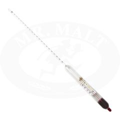 Saccharometer 0-20 - w/thermometer 