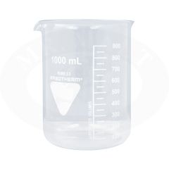 Heat-resistant graduated glass beaker - 1000 ml