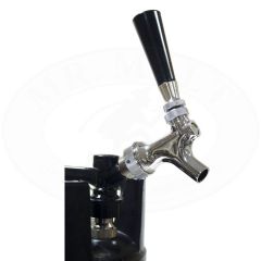 Chromed beer tap for jolly keg